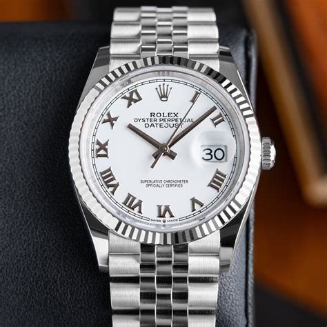 white gold rolex datejust 36|rolex datejust white gold 36mm.